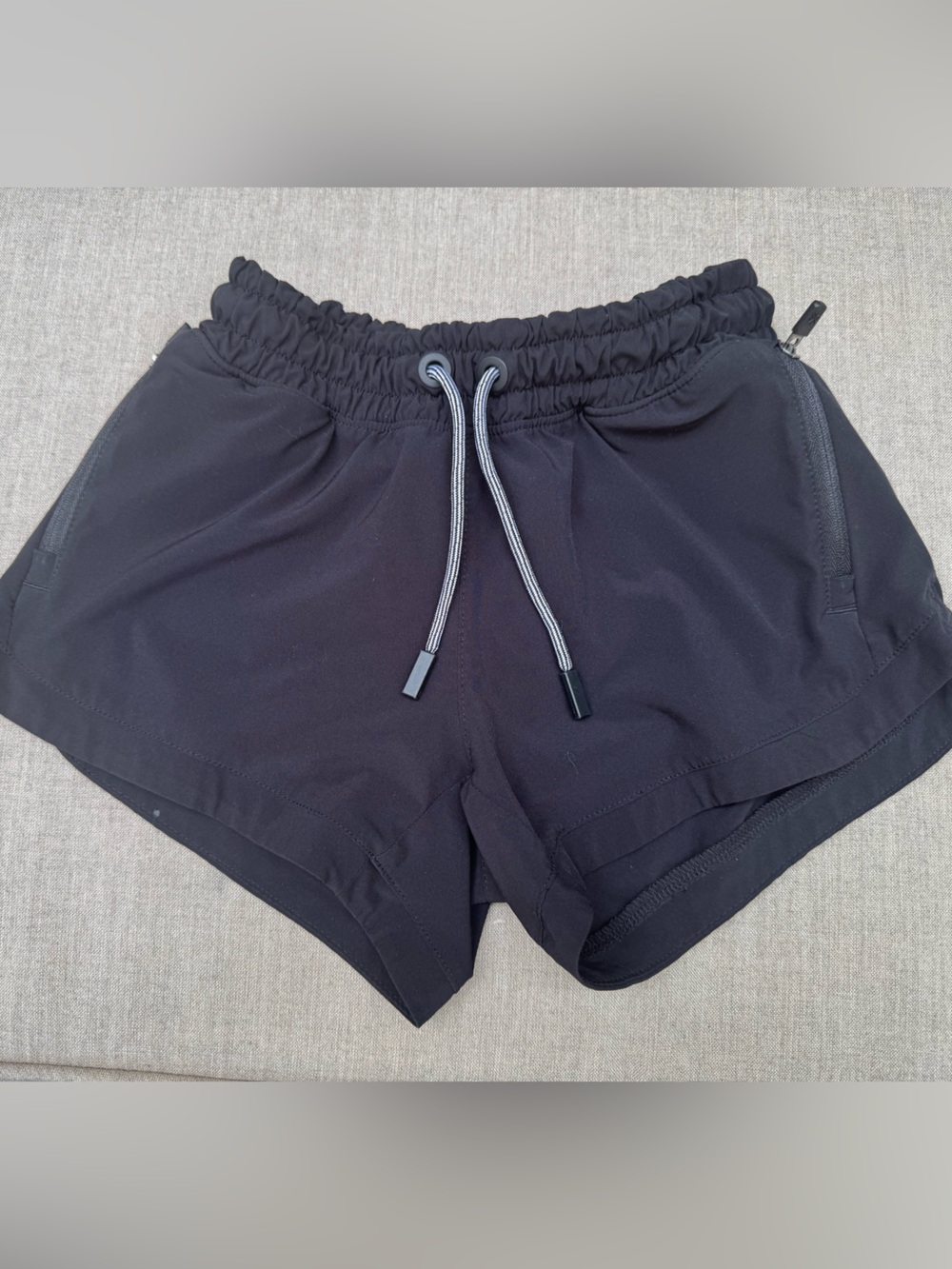 Girls Athleta Black Athletic Drawstring Shorts